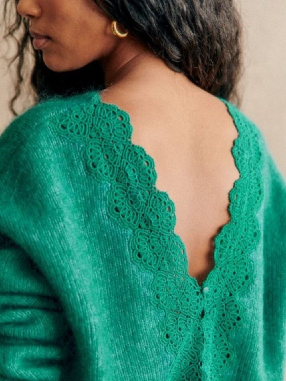 Sezane Astride Jumper - green - Picture 3 of 5
